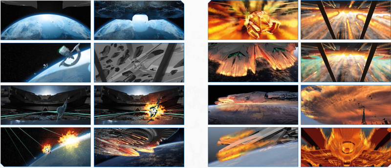 Mothership Landing story board – by Roland Emmerich & Johannes Mücke